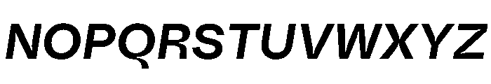 Fazer MasterTrial SemiBoldItalic Font UPPERCASE