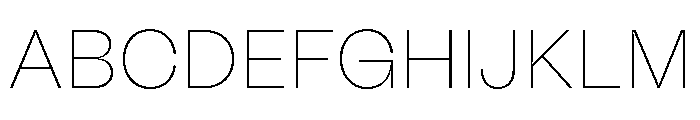 Fazer MasterTrial Thin Font UPPERCASE