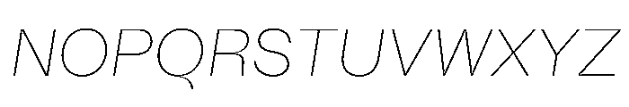Fazer MasterTrial ThinItalic Font UPPERCASE