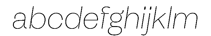 Fazer MasterTrial ThinItalic FONT
