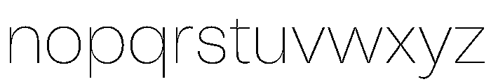 Fazer MasterTrial Thin Font LOWERCASE