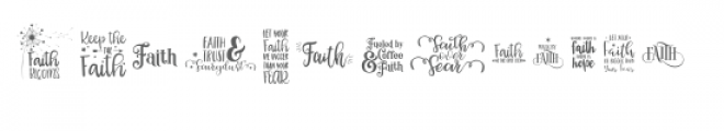 faithful inspiration quote font Font LOWERCASE