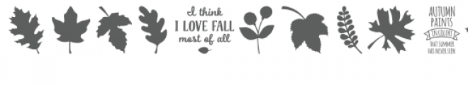fall leaf dingbats font Font LOWERCASE