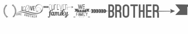 family dingbat font Font UPPERCASE