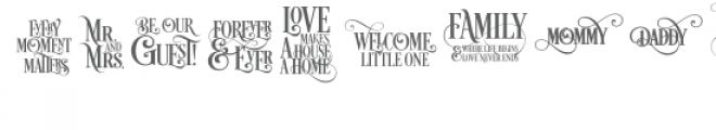 family inspirations font Font UPPERCASE