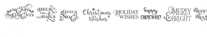 fancy christmas quote font Font UPPERCASE