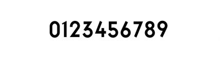 Factory Regular Lining Numbers Font OTHER CHARS