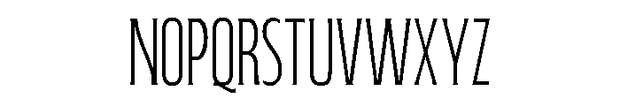 Fabiola Capitals Thin Font UPPERCASE