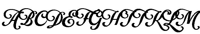Fabiola Script Font UPPERCASE