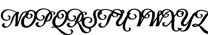 Fabiola Script Font UPPERCASE