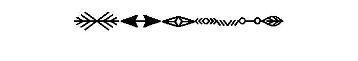 Fairwater Design Elements Arrows Font UPPERCASE