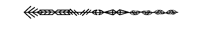Fairwater Design Elements Arrows Font LOWERCASE