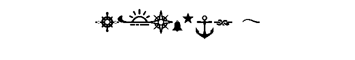 Fairwater Design Elements Nautical Font OTHER CHARS