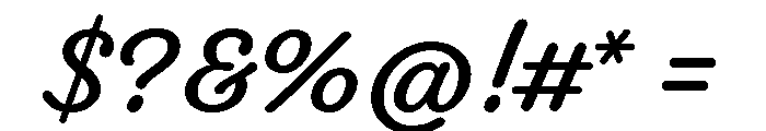 Fairwater Script Bold Font OTHER CHARS