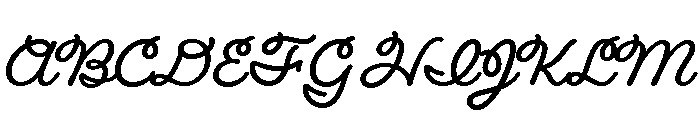 Fairwater Script Bold Font UPPERCASE