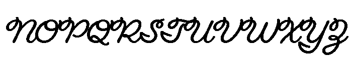 Fairwater Script Bold Font UPPERCASE