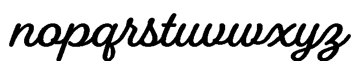 Fairwater Script Bold Font LOWERCASE