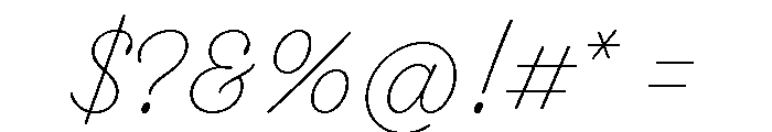 Fairwater Script Light Font OTHER CHARS