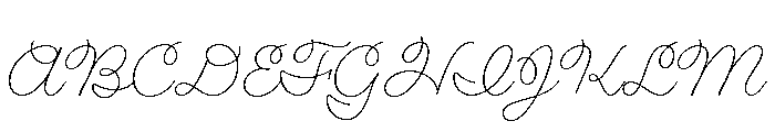 Fairwater Script Light Font UPPERCASE