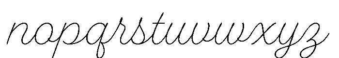 Fairwater Script Light Font LOWERCASE