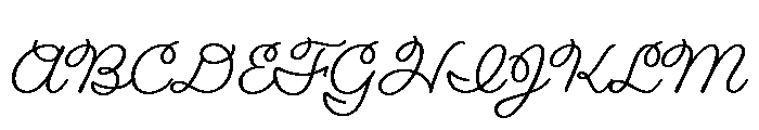 Fairwater Script Regular Font UPPERCASE