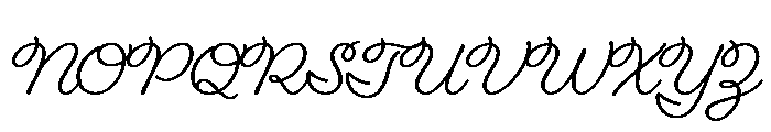 Fairwater Script Regular Font UPPERCASE