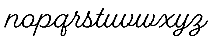Fairwater Script Regular Font LOWERCASE