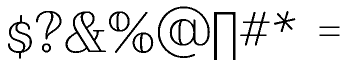 Fairwater Serif Open Font OTHER CHARS