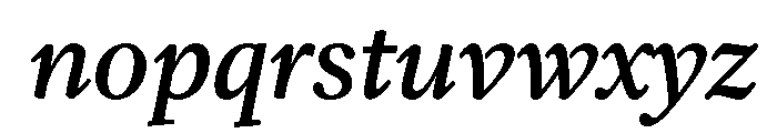 Falconer Display Bold Italic Font LOWERCASE