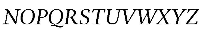Falconer Display Regular Italic Font UPPERCASE