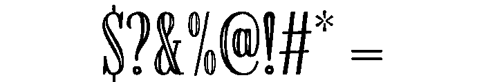 Farmhand Regular Inline Font OTHER CHARS