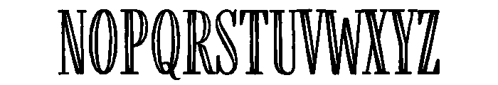 Farmhand Regular Inline Font UPPERCASE