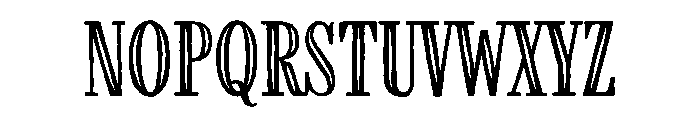 Farmhand Regular Inline Font LOWERCASE