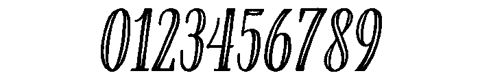 Farmhand Regular Italic Inline Font OTHER CHARS