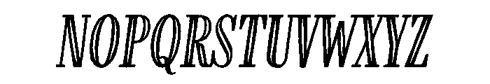 Farmhand Regular Italic Inline Font LOWERCASE