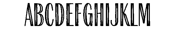 Farmhand Sans Regular Inline Font UPPERCASE