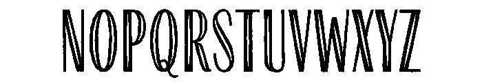Farmhand Sans Regular Inline Font UPPERCASE