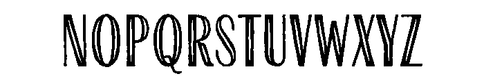 Farmhand Sans Regular Inline Font LOWERCASE