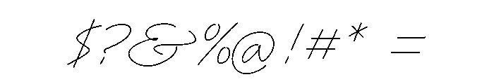 Fastpen 1 Mm Font OTHER CHARS