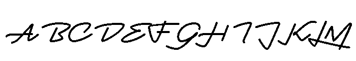 Fastpen 4 Mm Font UPPERCASE