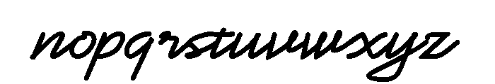 Fastpen 4 Mm Font LOWERCASE