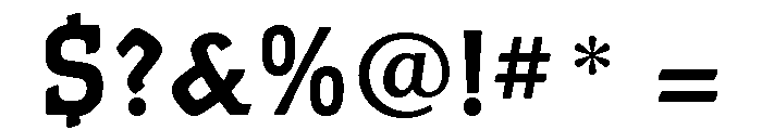 Faust Bold Font OTHER CHARS