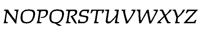 Faust Light Italic Font UPPERCASE