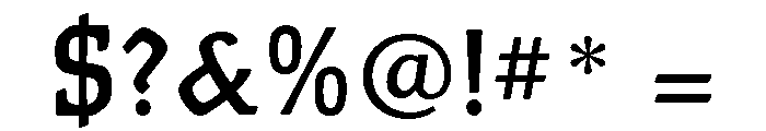 Faust Medium Font OTHER CHARS