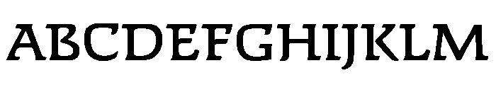 Faust Medium Font UPPERCASE