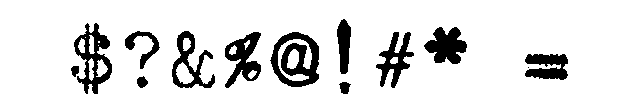FB Remington Font OTHER CHARS