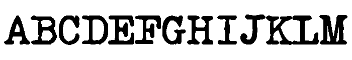 FB Remington Font UPPERCASE