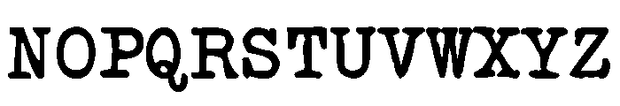 FB Remington Font UPPERCASE
