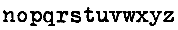 FB Remington Font LOWERCASE