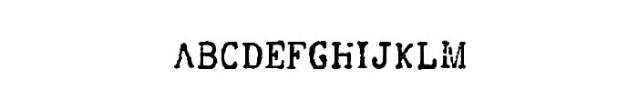 FBI Old Report Regular Font UPPERCASE